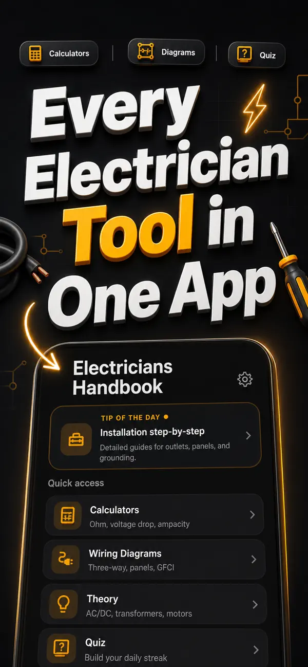 Electrician Calc & Reference screenshot 1
