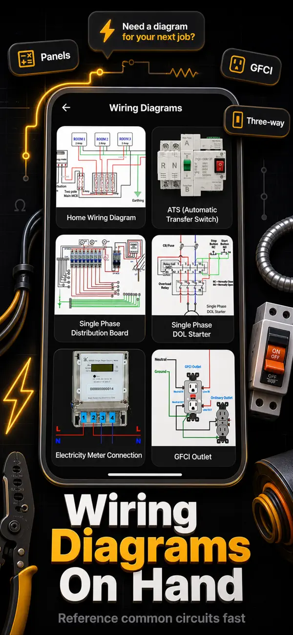 Electrician Calc & Reference screenshot 2